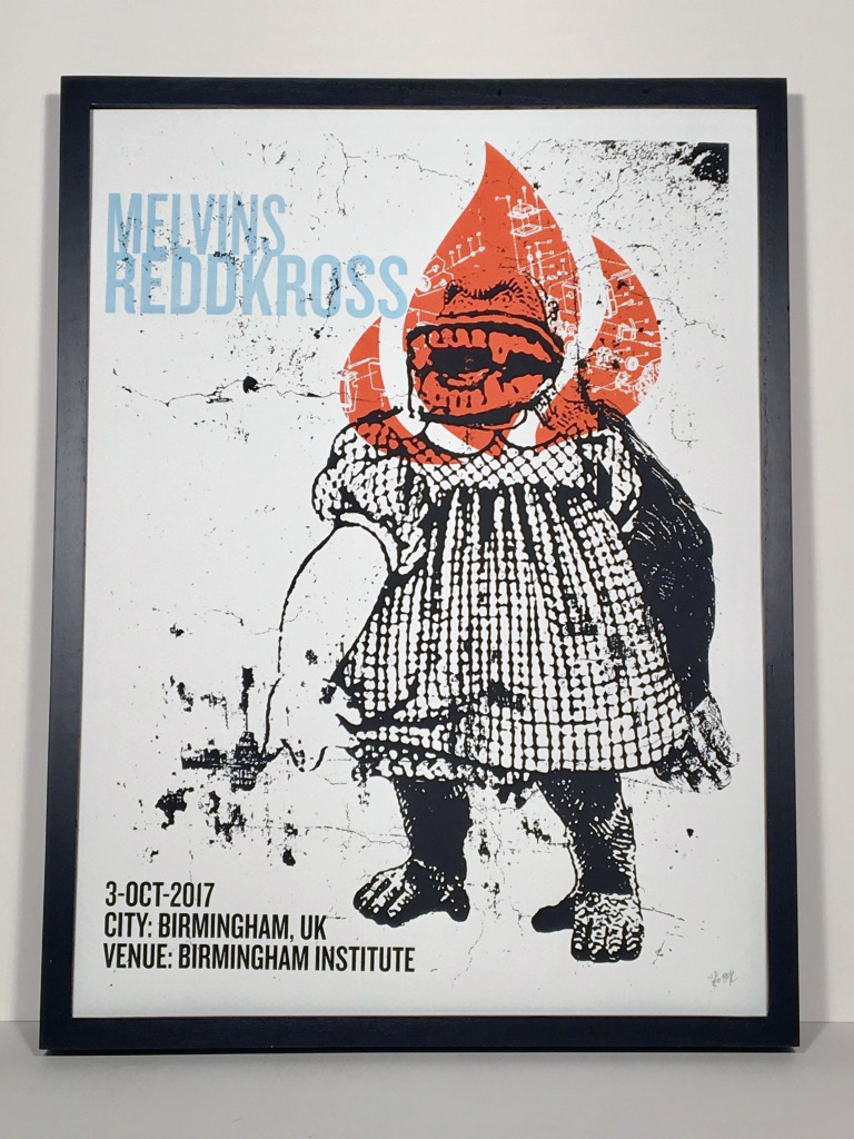 Melvins Redd Kross Poster UK — Bureau of Print Research and Design